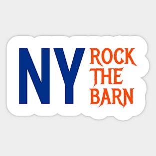 ny rock the barn Sticker